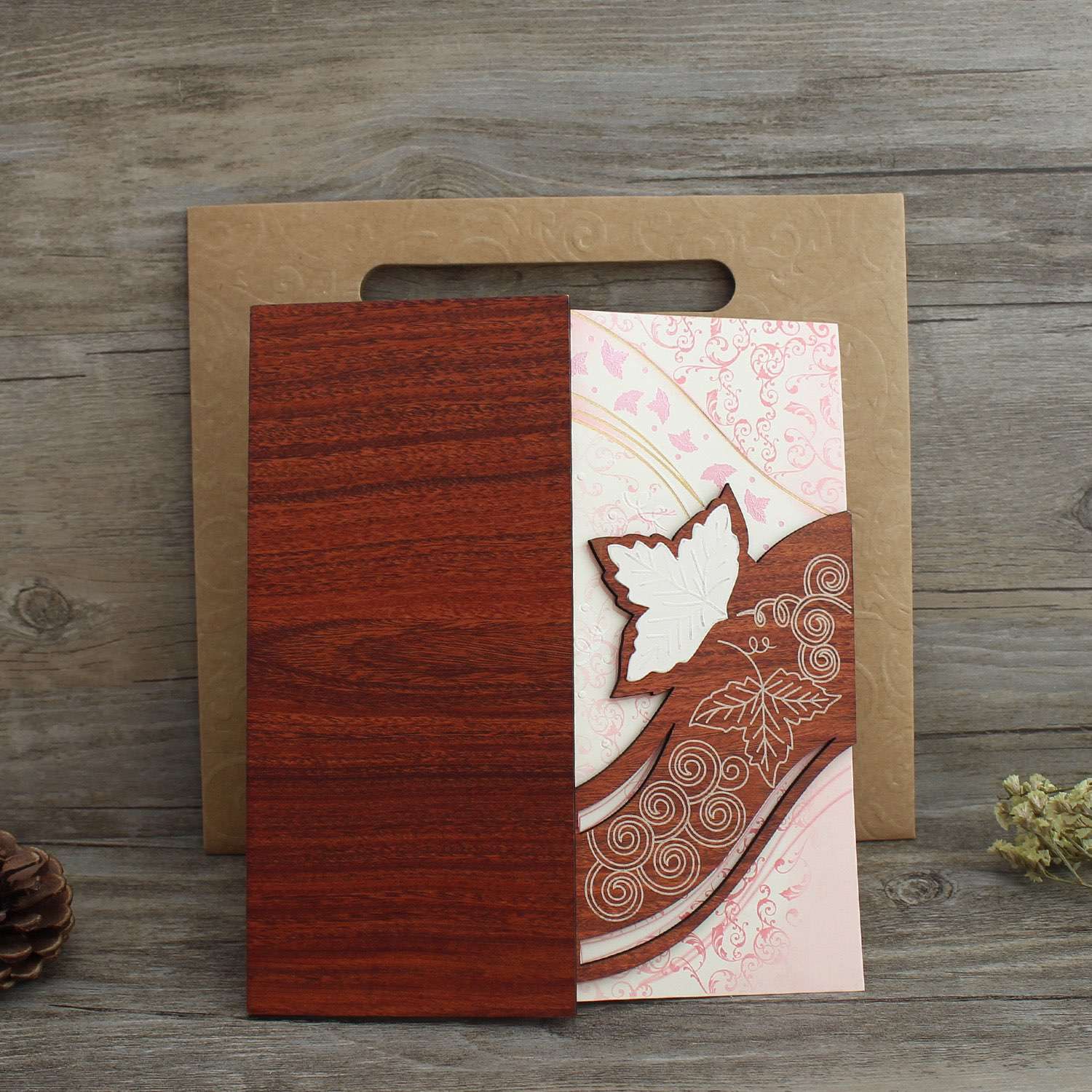 wooden card